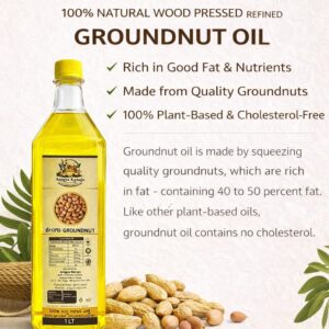 cold wood pressed groundnut oil 1000ml