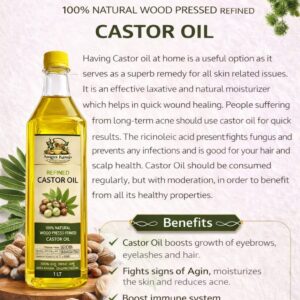 cold wood pressed castor oil